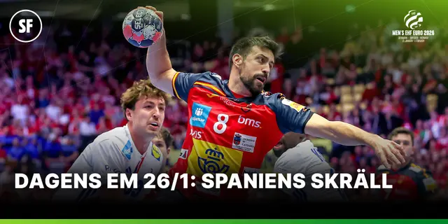 Dagens EM 26/1: Spaniens skräll