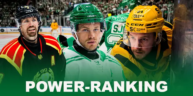 Power ranking: Så står sig lagen i SHL — just nu