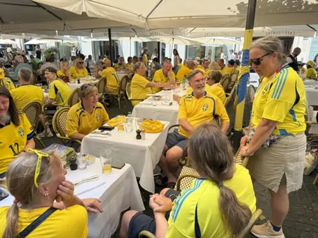 Vi klädde alla i gult & blått!