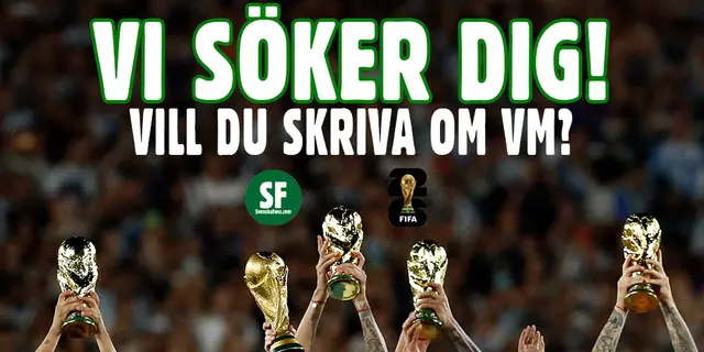 Vill du bevaka VM 2026 med SvenskaFans?