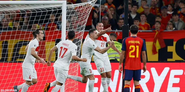 Turkiet kryssade mot Spanien