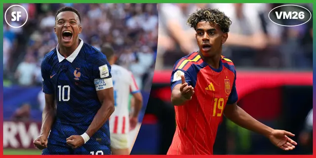  Här är startelvorna i Frankrike-Spanien