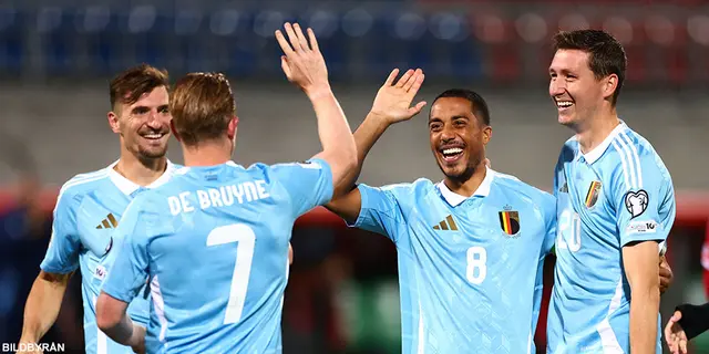 Belgien körde över Liechtenstein i Vaduz