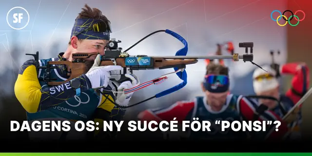 Dagens OS: Kan "Guld-Ponsi" och stafettlaget ta guld?