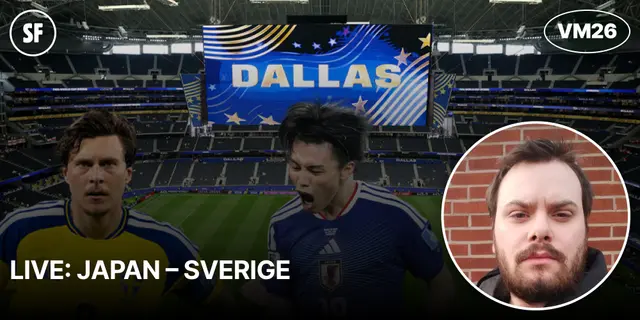 LIVE: Japan – Sverige