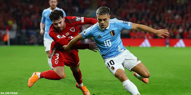 Belgiens offensiva trio levererade i Cardiff