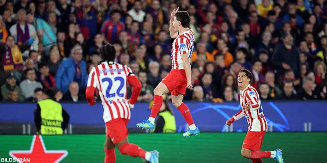 Atletico Madrid chockar Barcelona – Efter frisparksmagi och omdiskuterad utvisning