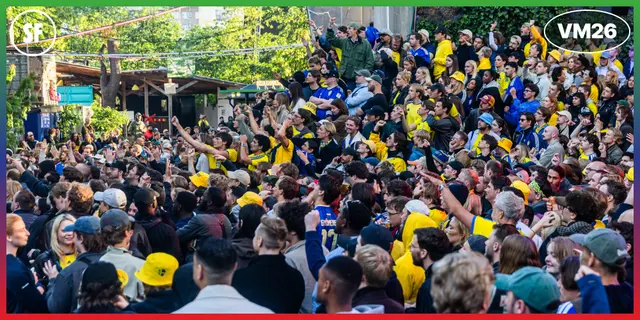 Bildextra: Sverige - Tunisien på storbild i Stockholm