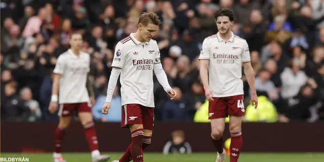 Arsenal med första förlusten på 18 matcher