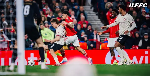 Nottingham Forests förlorade den första matchen i åttondelsfinalen mot Midtjylland med 1-0 på City Ground/ Spelarbetyg 