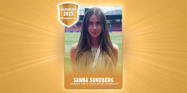 Guldskölden 2025 – Årets lokalsportjournalist – Sanna Sundberg