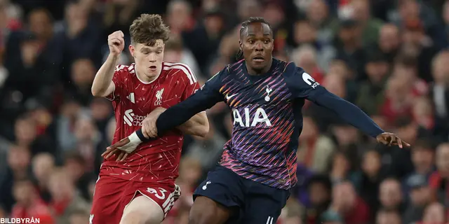 Spurs ute trots att man pressade Liverpool