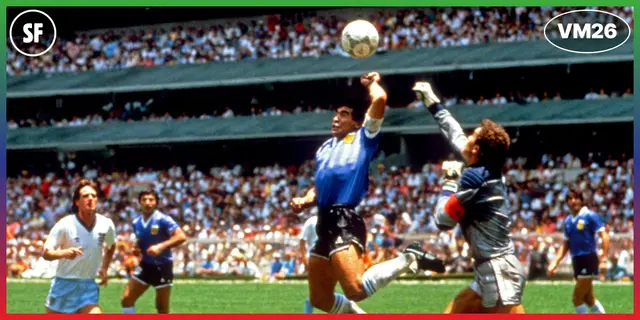 England - Argentina 1986: ”Guds jävla hand - fuck off”