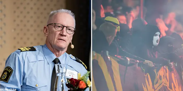 Polischefen Per Engström jämför fotbollssupportrar med bankrånare
