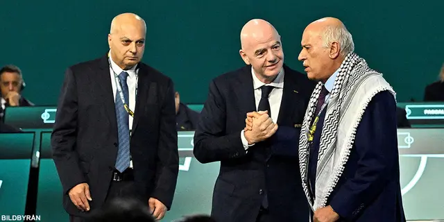 Infantino försökte få Israel och Palestina att förbrödras