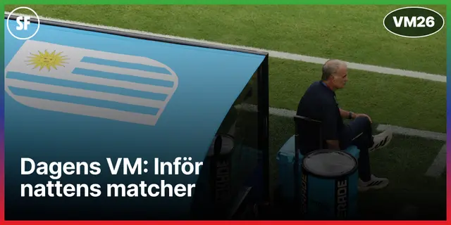 Dagens VM: Inför nattens matcher 26 juni