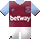 West Ham - Spelschema shirt